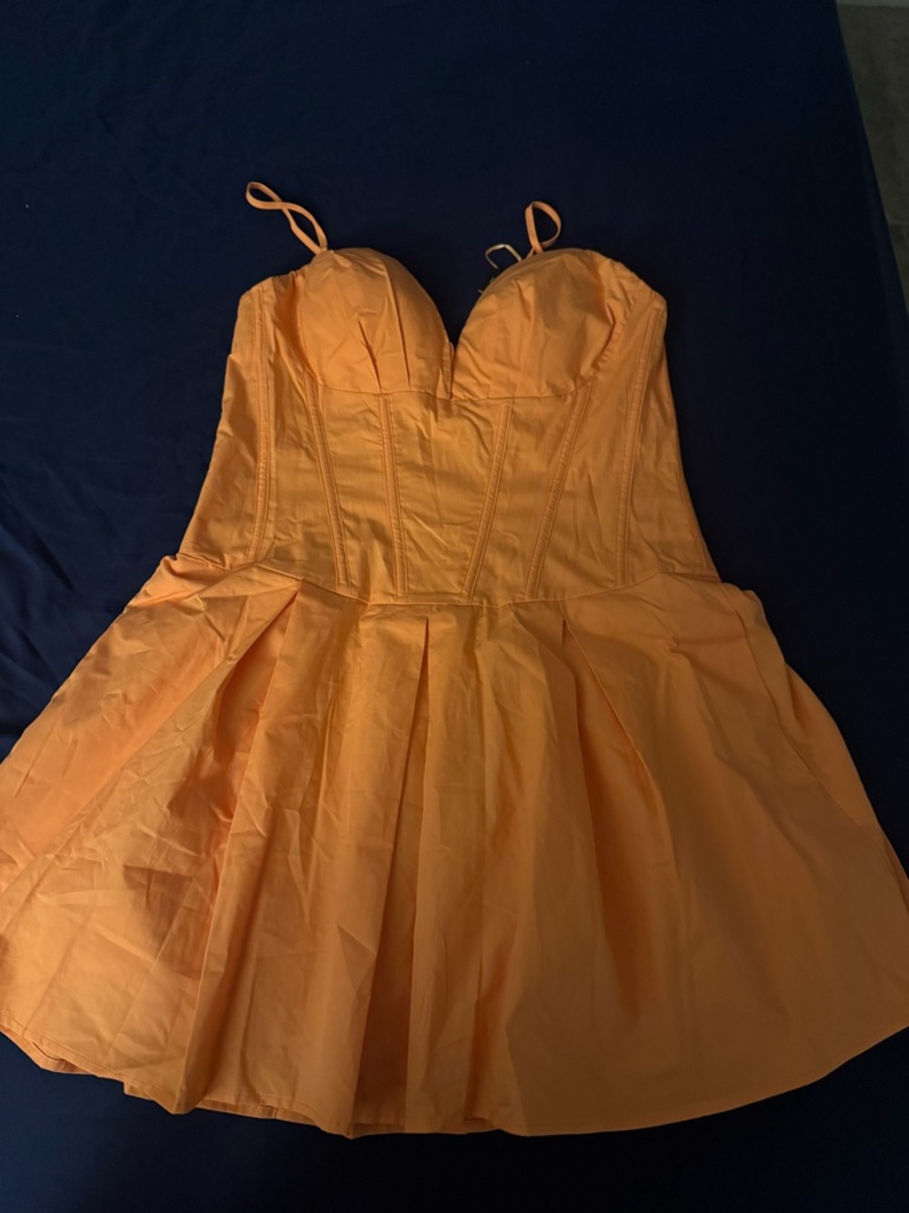 Fashion Jewelry Orange Mini Dress
